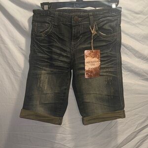 Underground Soul Women's Dark Denim Bermudas